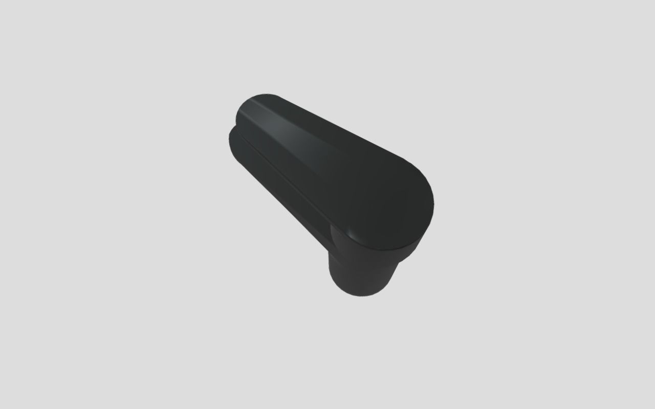 Single lever Low-poly 3D model_5