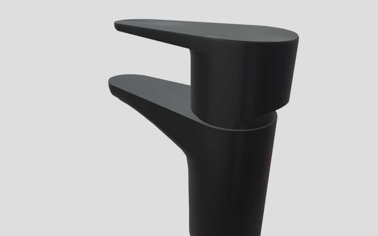 Single lever Low-poly 3D model_4