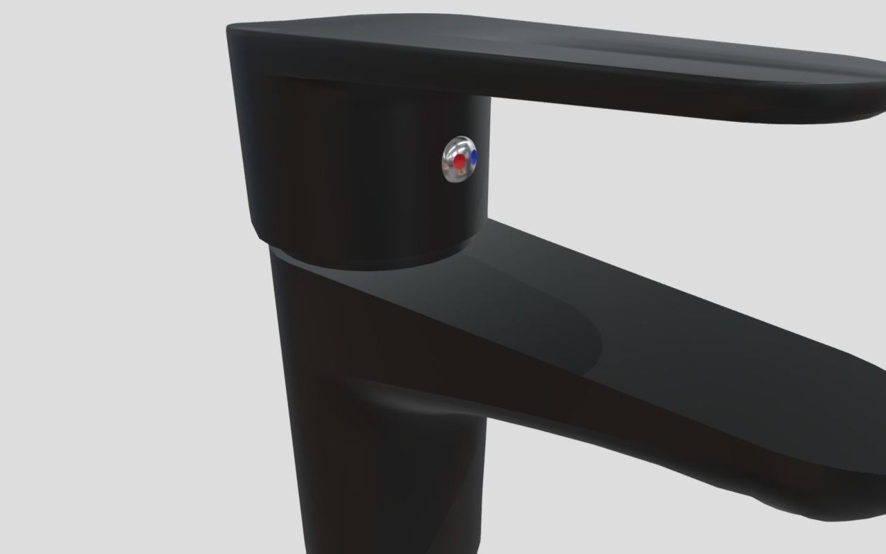 Single lever Low-poly 3D model_6