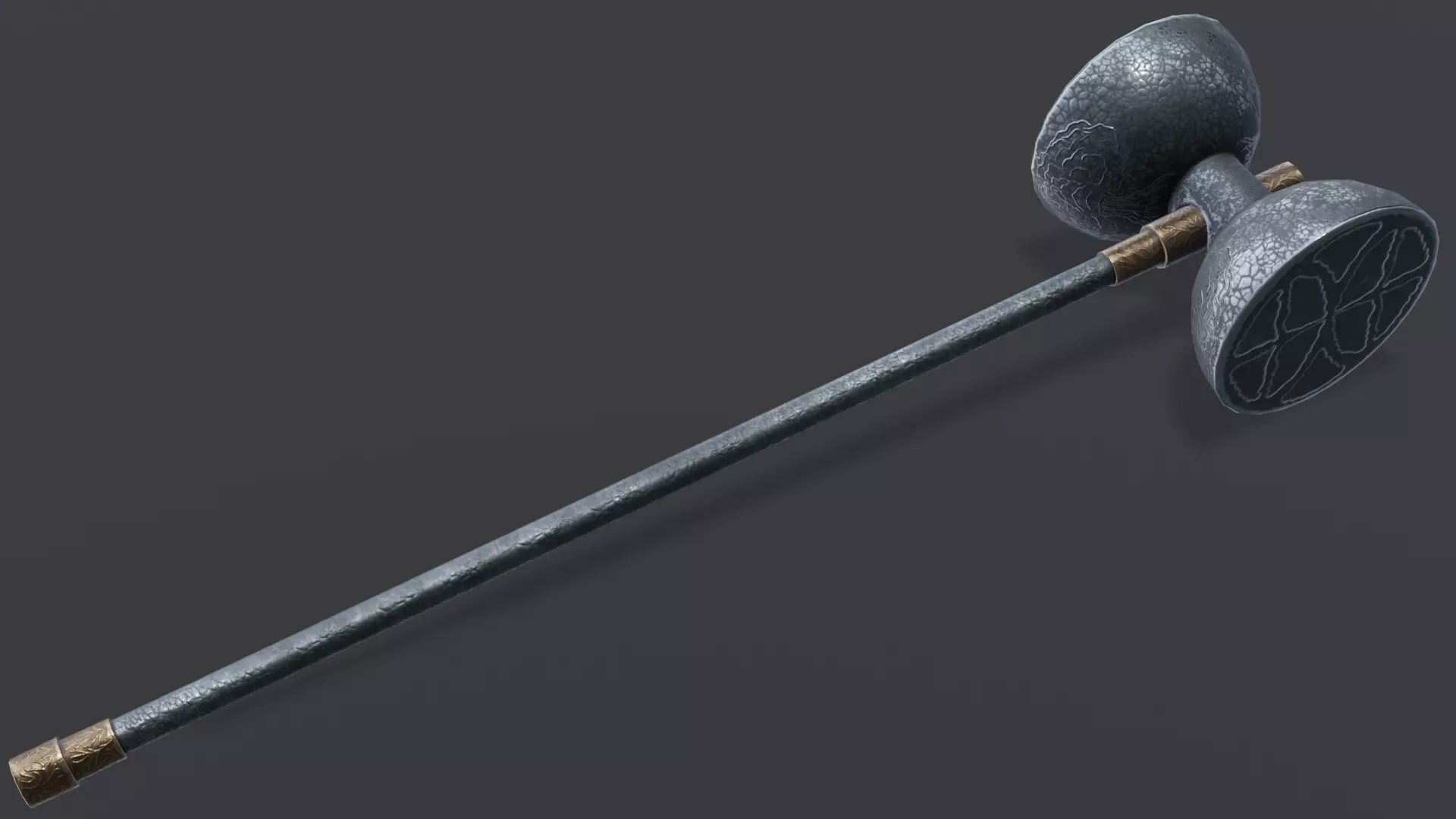 Hammer 06 Low-poly 3D model_0