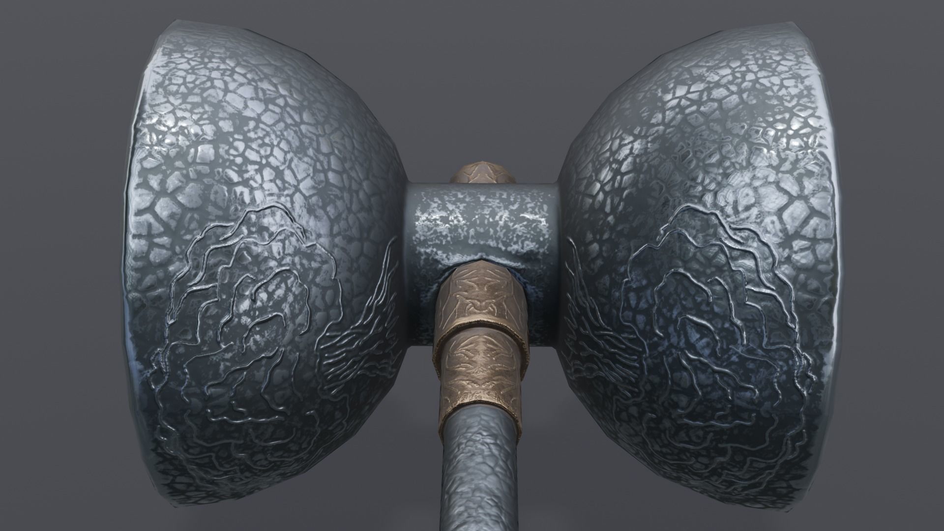Hammer 06 Low-poly 3D model_4