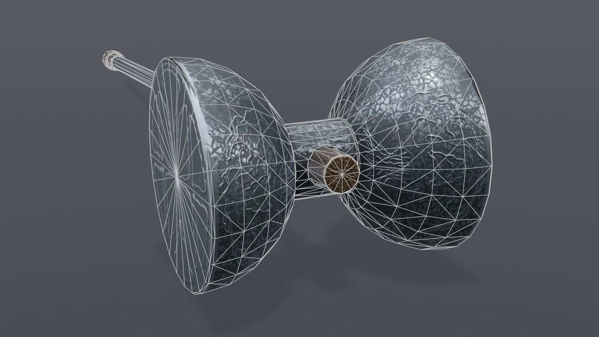 Hammer 06 Low-poly 3D model_6