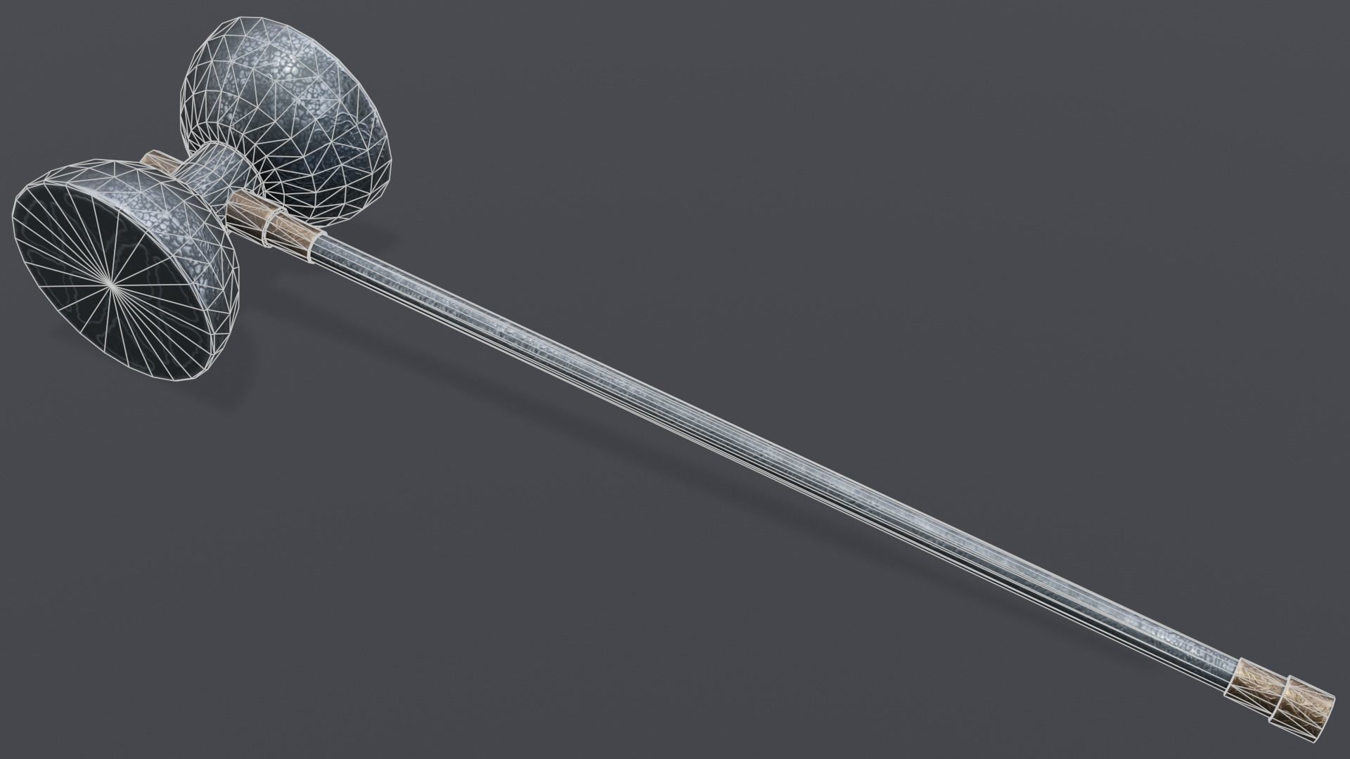 Hammer 06 Low-poly 3D model_5