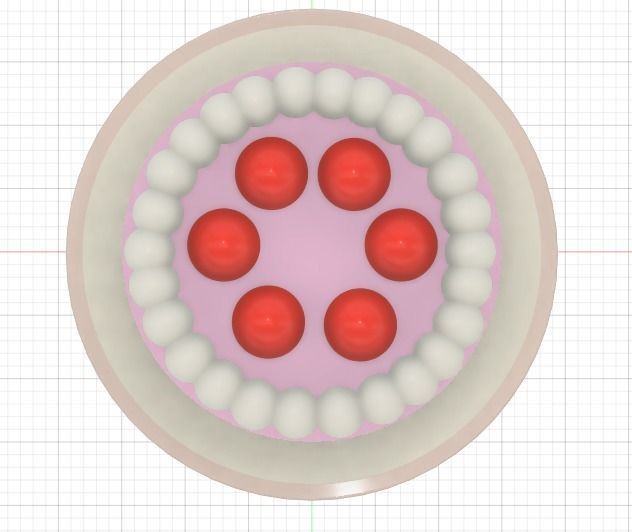 Strawberry Layered Cake 3D print model_5