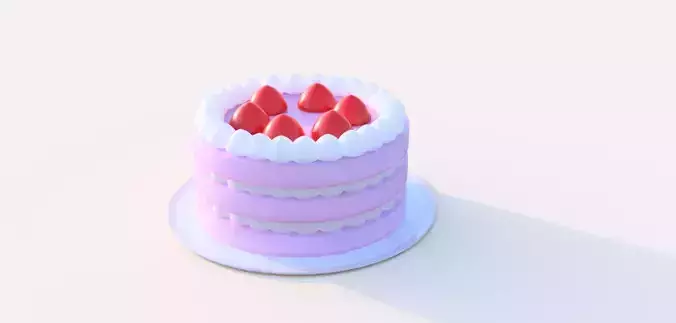Strawberry Layered Cake