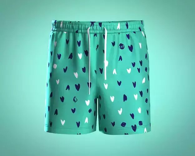 Mens Shorts Pant-Summer Print