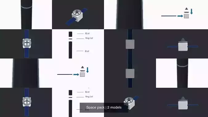 Space pack 3D Model Collection