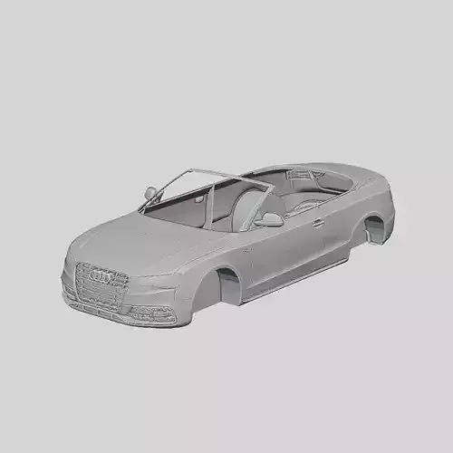 Audi S5 Cabriolet 2012 Printable Body 