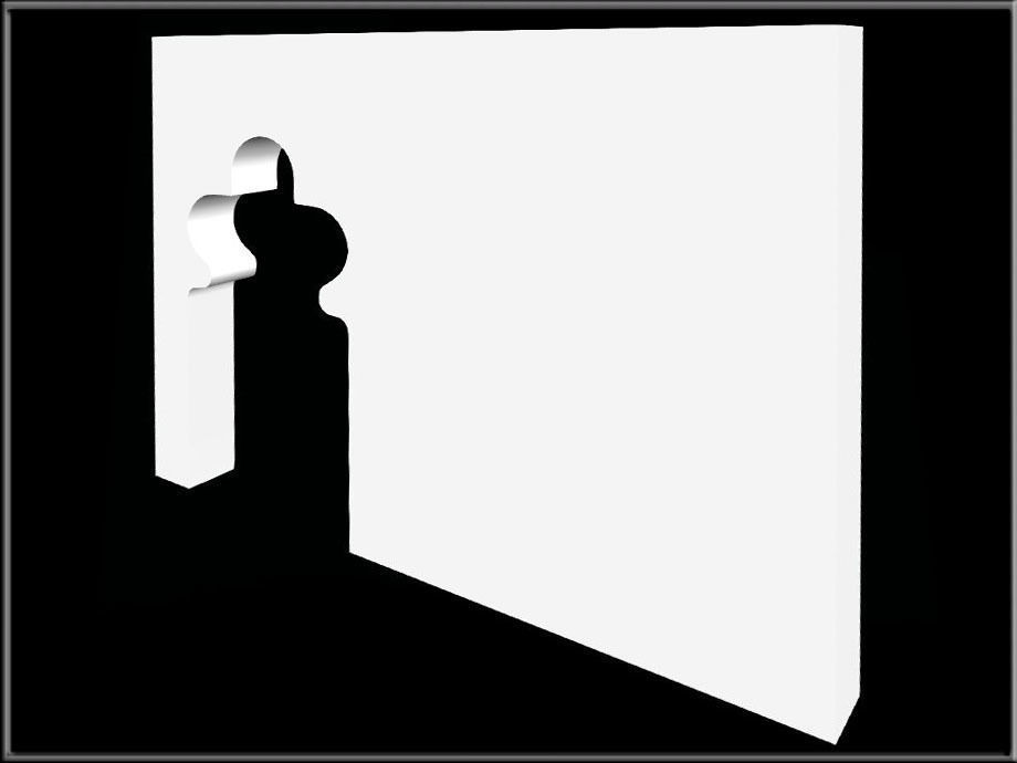 Trefoil arch 07 Low-poly 3D model_2