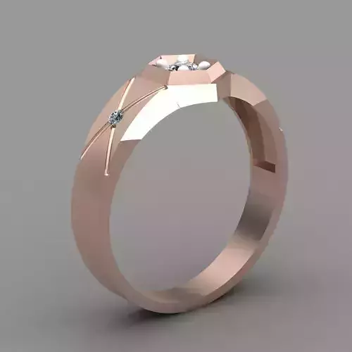 DIMOND RING 3D PRINT MODEL 3D print model