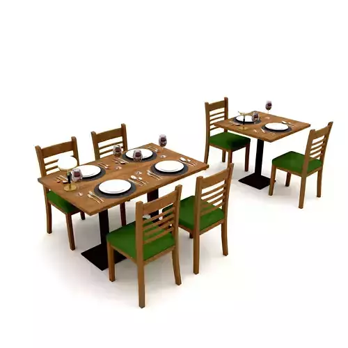 modern restaurant table chair 01