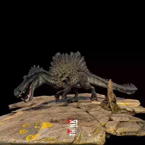 Spinosaurus 3D Model low-poly 