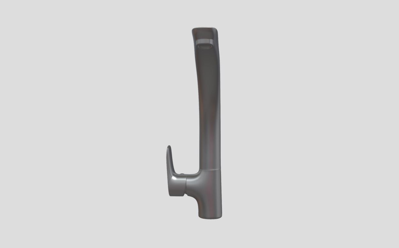Single lever faucet Low-poly 3D model_2