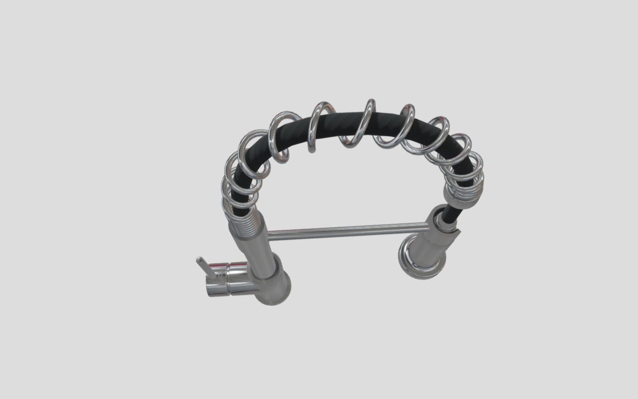 Single lever faucet 2 Low-poly 3D model_4