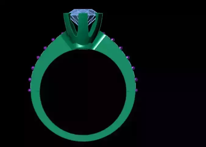 Wedding Engagement Women Ring STL FBX JCD Details 3D print model