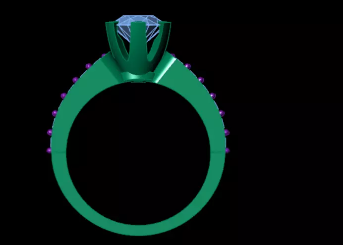 Wedding Engagement Women Ring STL FBX JCD Details 3D print model 3D print model_0