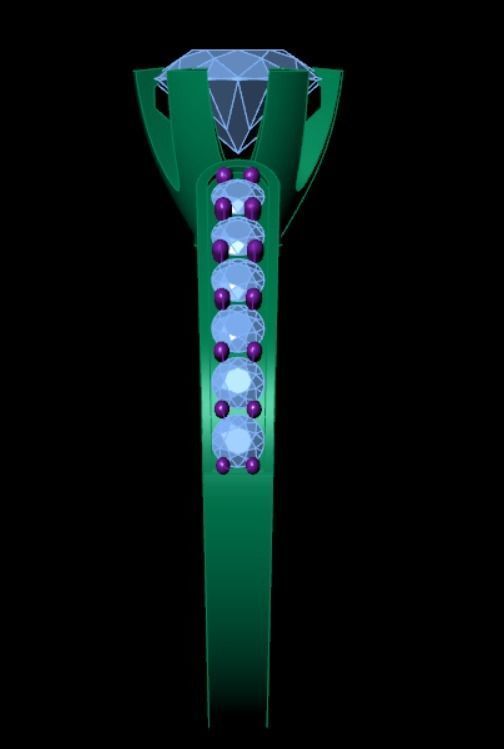 Wedding Engagement Women Ring STL FBX JCD Details 3D print model 3D print model_3