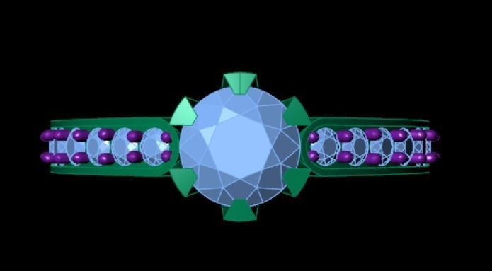 Wedding Engagement Women Ring STL FBX JCD Details 3D print model 3D print model_2