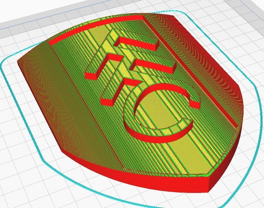 Fulham FC Wall Sign 3D print model_9