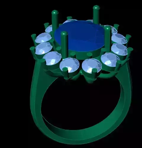 Wedding Engagement Women RING 3D print model