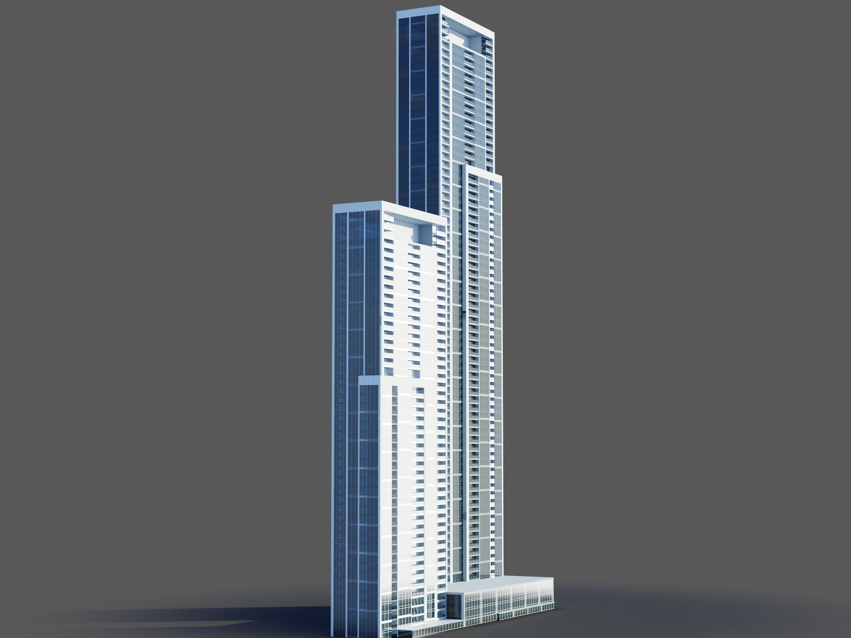 Forte towers - Dubai 3D model_5