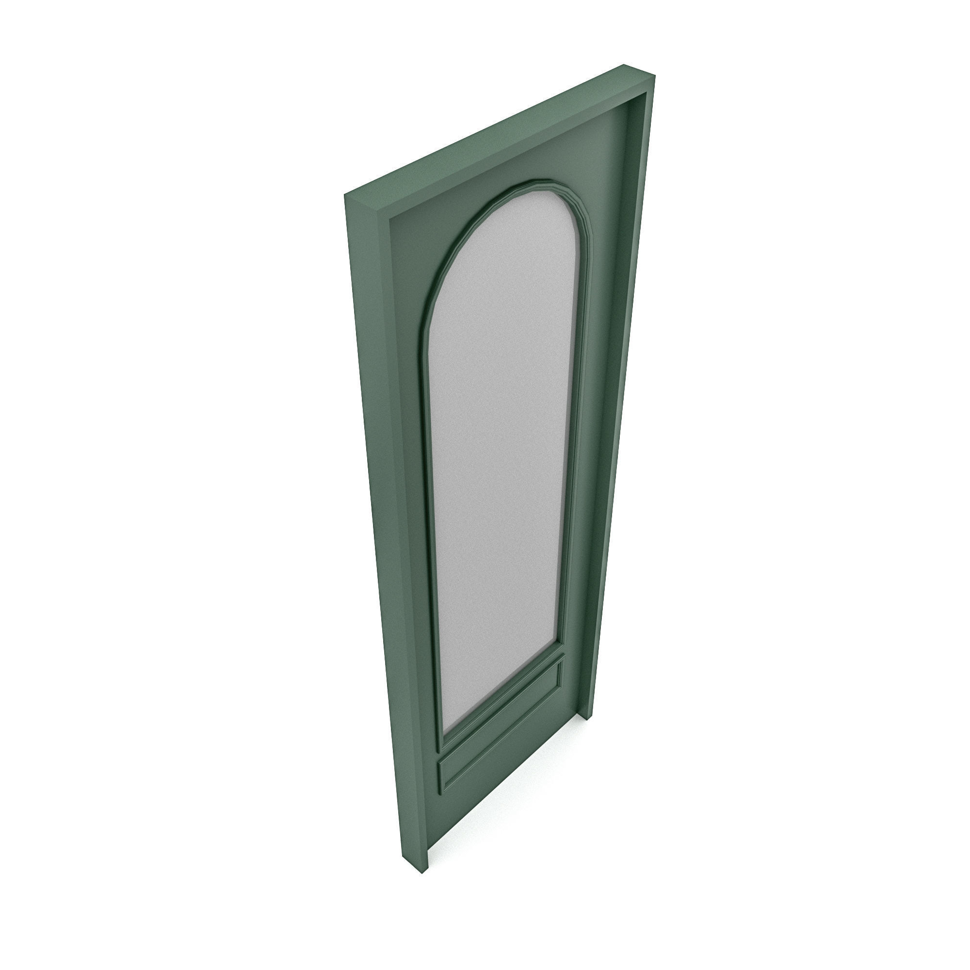 retro decorative door Low-poly 3D model_3
