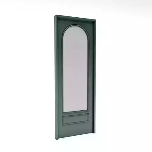 retro decorative door Low-poly 3D model