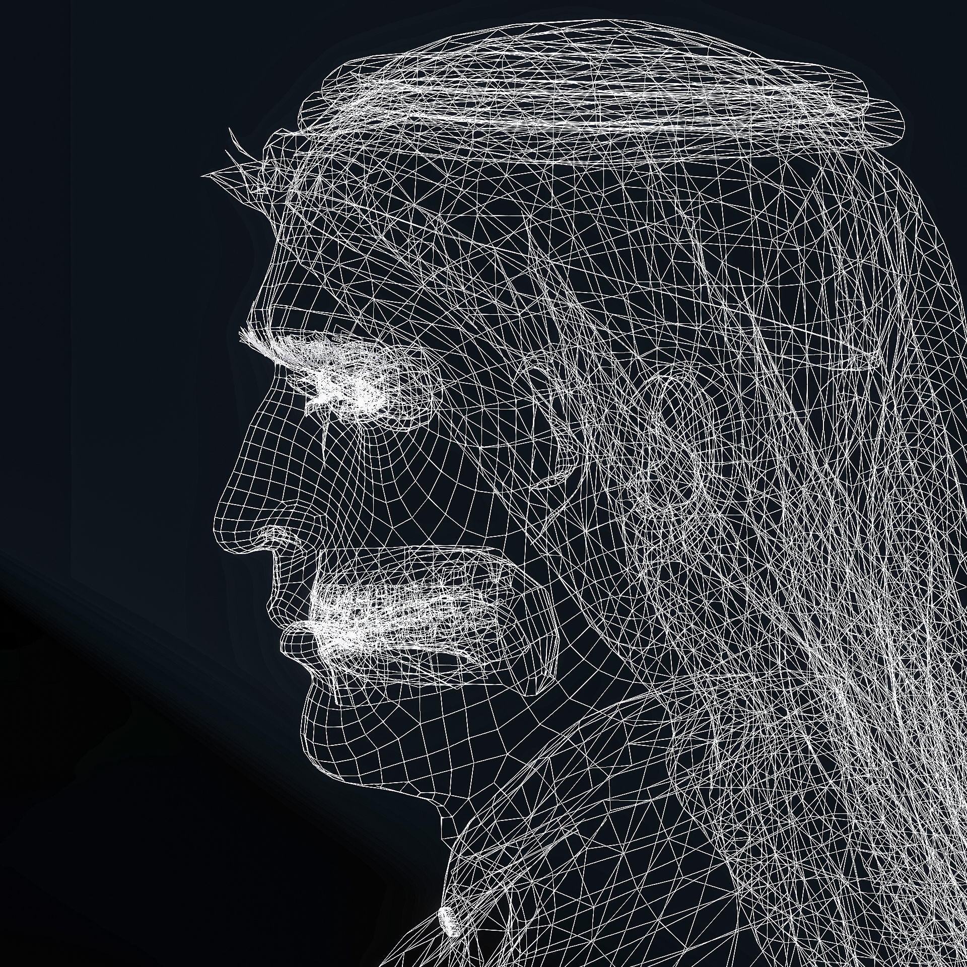 High Quality Realistic Arab Man Low-poly 3D model_21