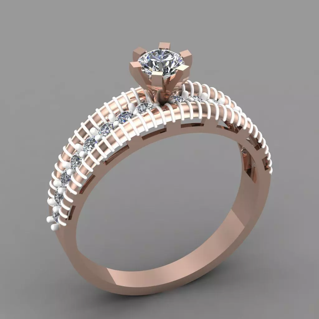 Wedding Engagement Women Ring 3D print model