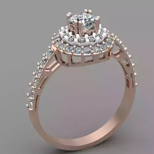Wedding Engagement Women Ring  3D print model