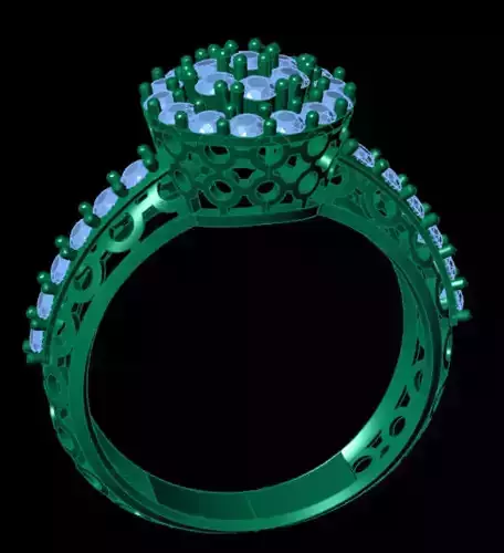 Wedding Engagement Women Ring  3D print model
