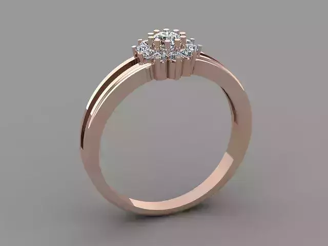 Wedding Engagement Women Ring  3D print model