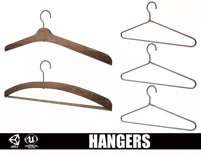 Set of 5 Cloth Hangers