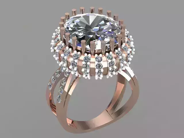 Wedding Engagement Women Ring  3D print model