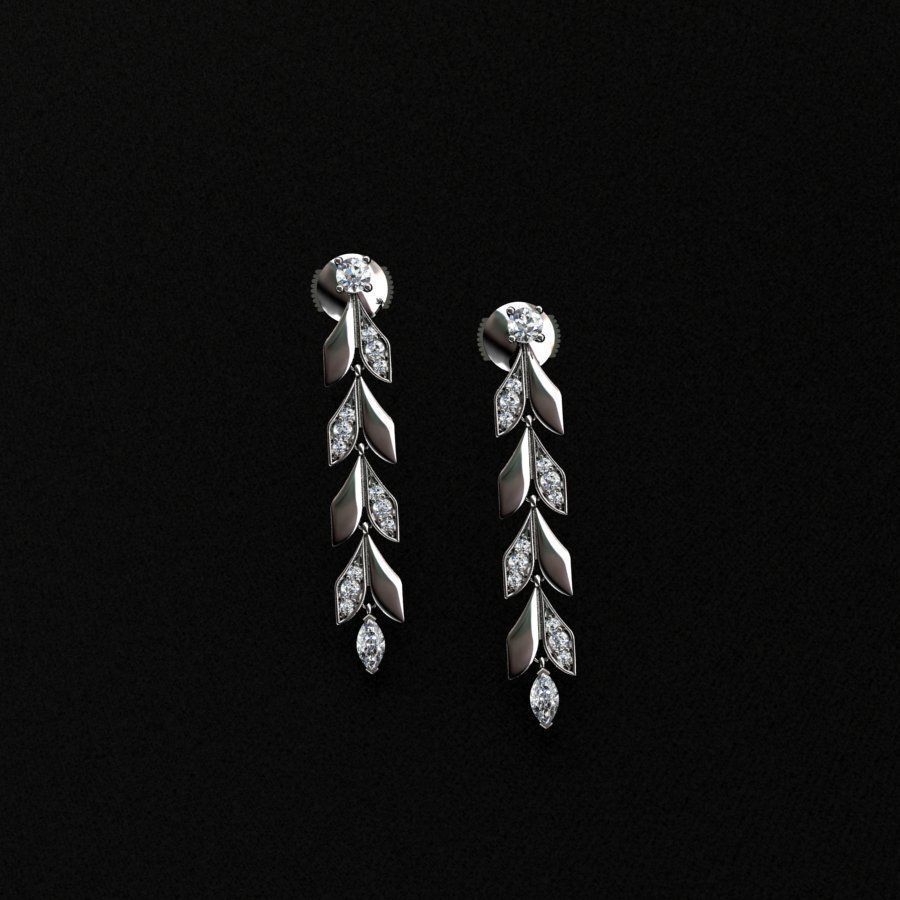 Earrings 3D print model_1