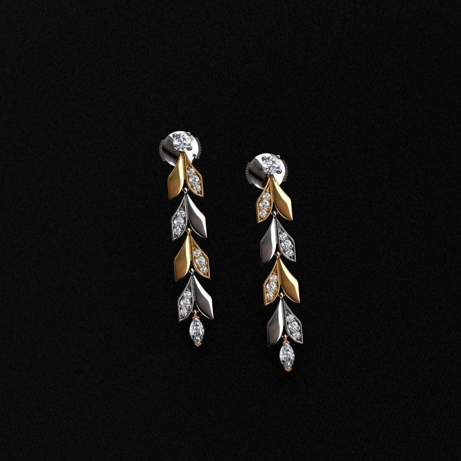 Earrings 3D print model_3