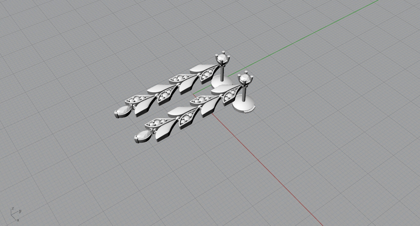 Earrings 3D print model_13
