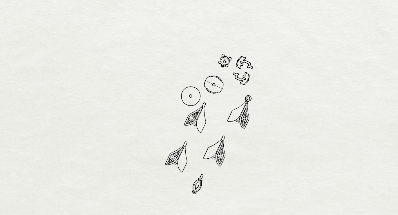 Earrings 3D print model_19