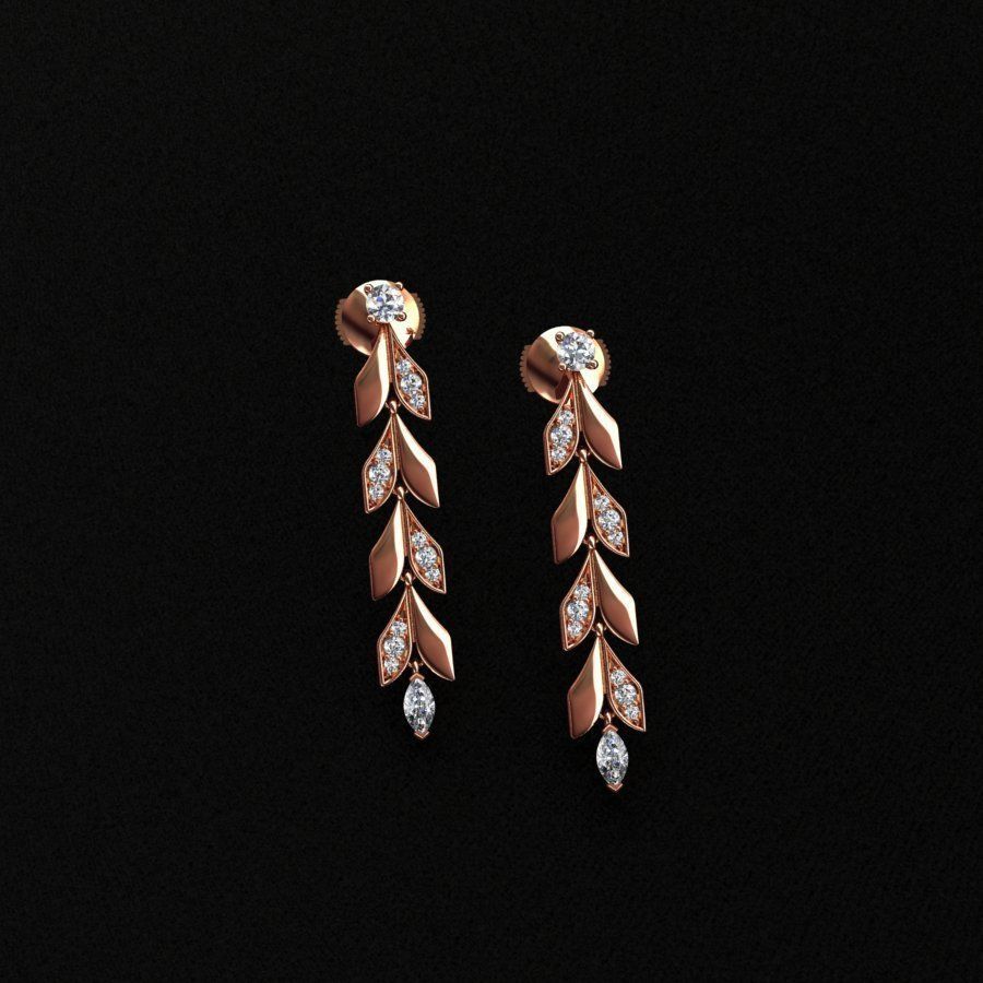 Earrings 3D print model_2