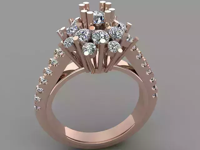 Wedding Engagement Women Ring  3D print model