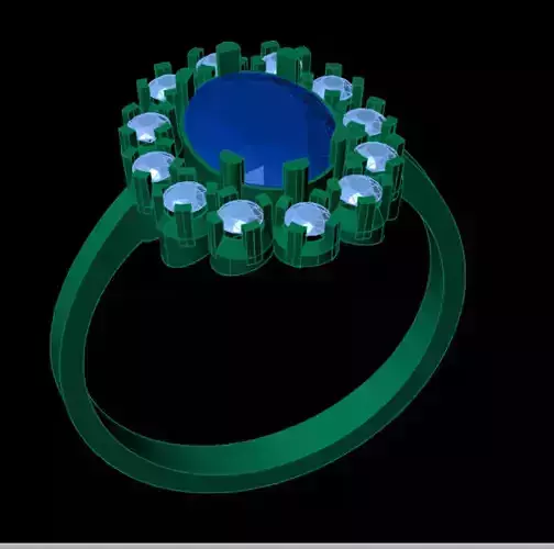 Wedding Engagement Women Ring  3D print model