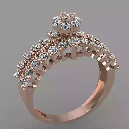 Wedding Engagement Women Ring  3D print model