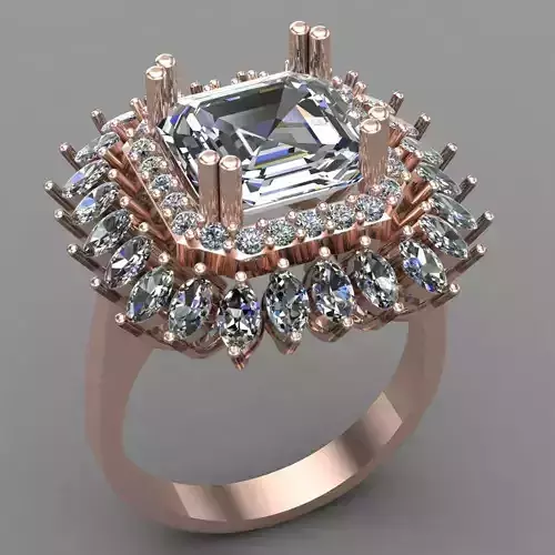 Wedding Engagement Women Ring  3D print model