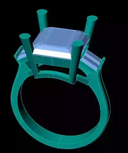 Wedding Engagement Women Ring  3D print model