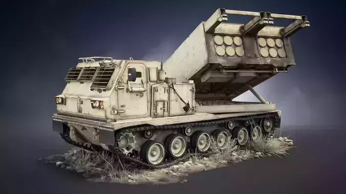 M270 MLRS Game Ready Low-poly 3D model