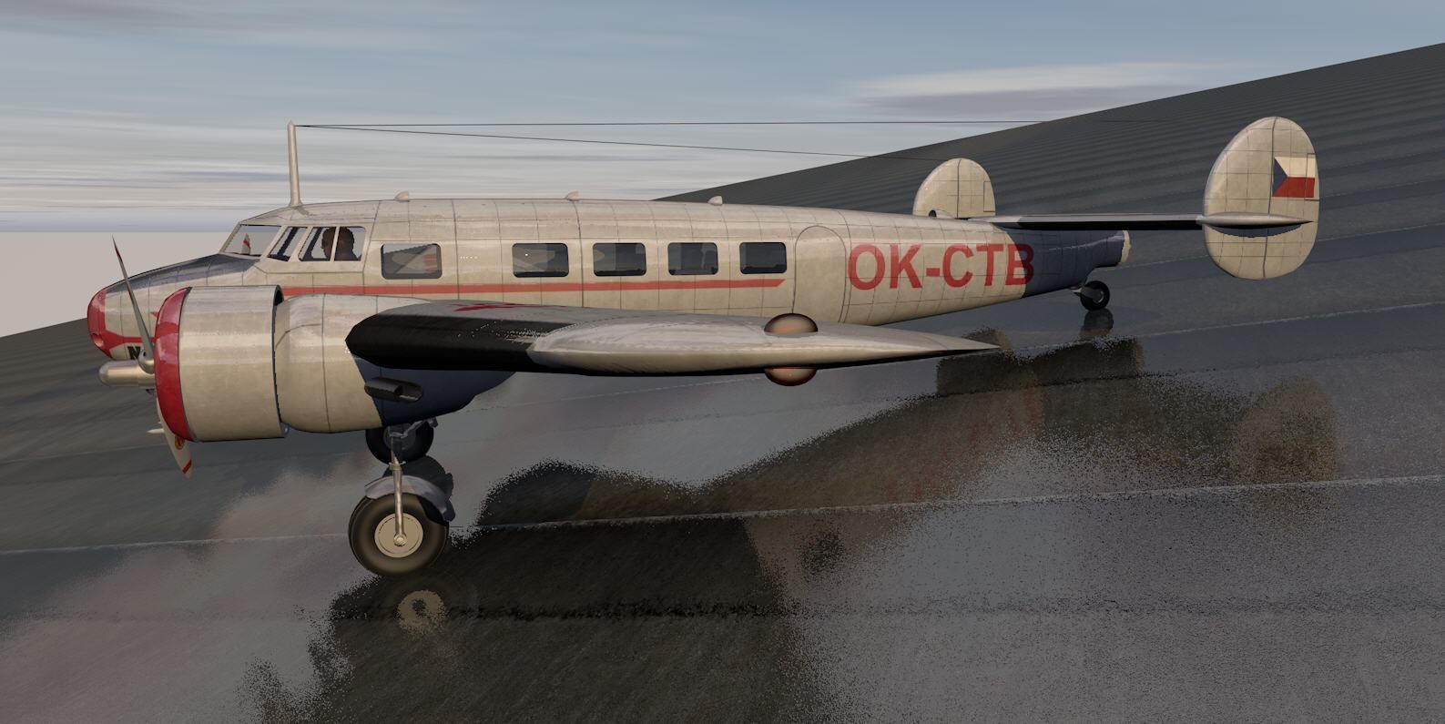 Lockheed L-10 Electra 3D model_6