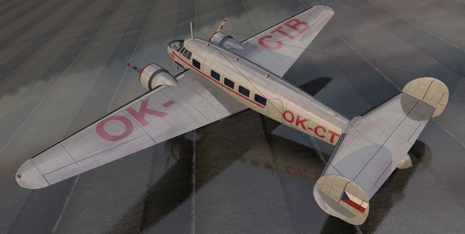 Lockheed L-10 Electra 3D model_1