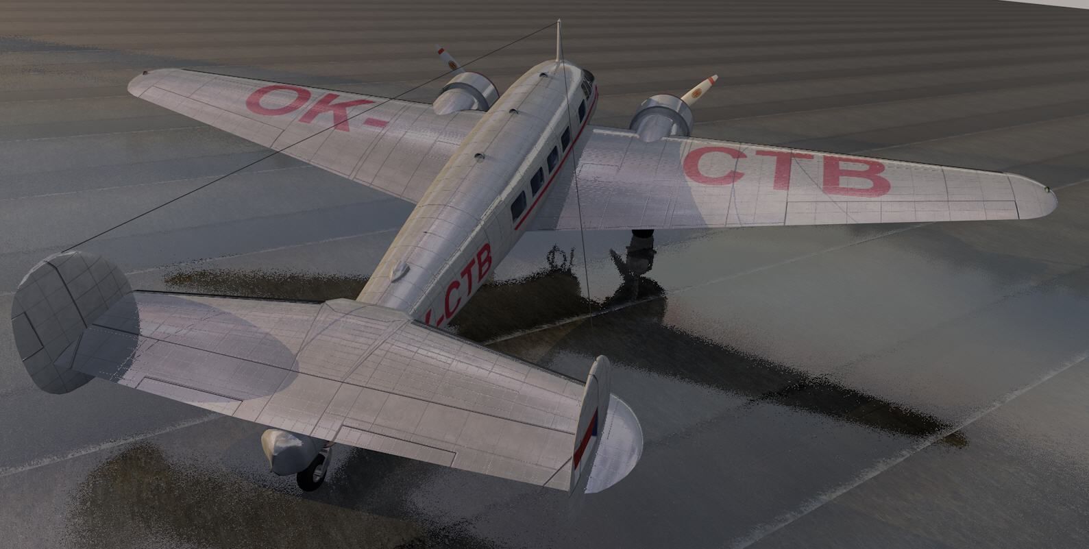 Lockheed L-10 Electra 3D model_8