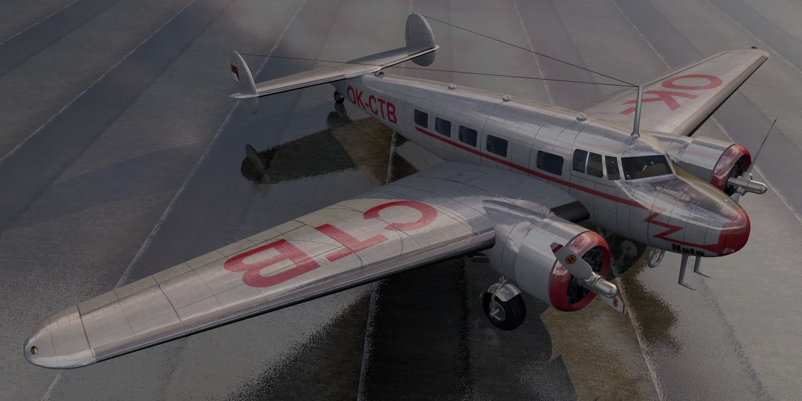 Lockheed L-10 Electra 3D model_9