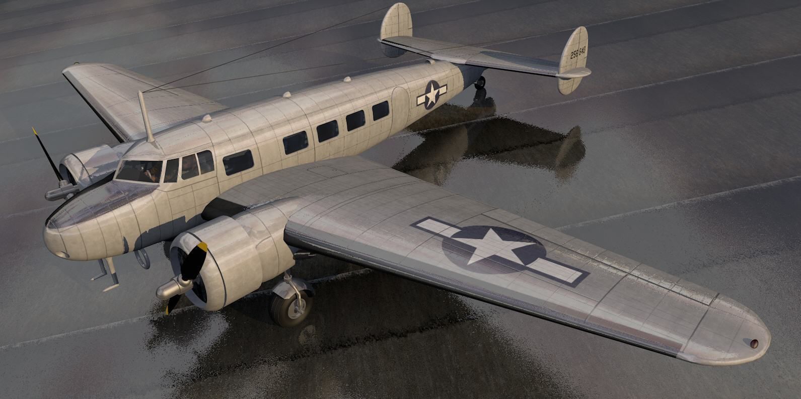Lockheed L-10 Electra 3D model_4